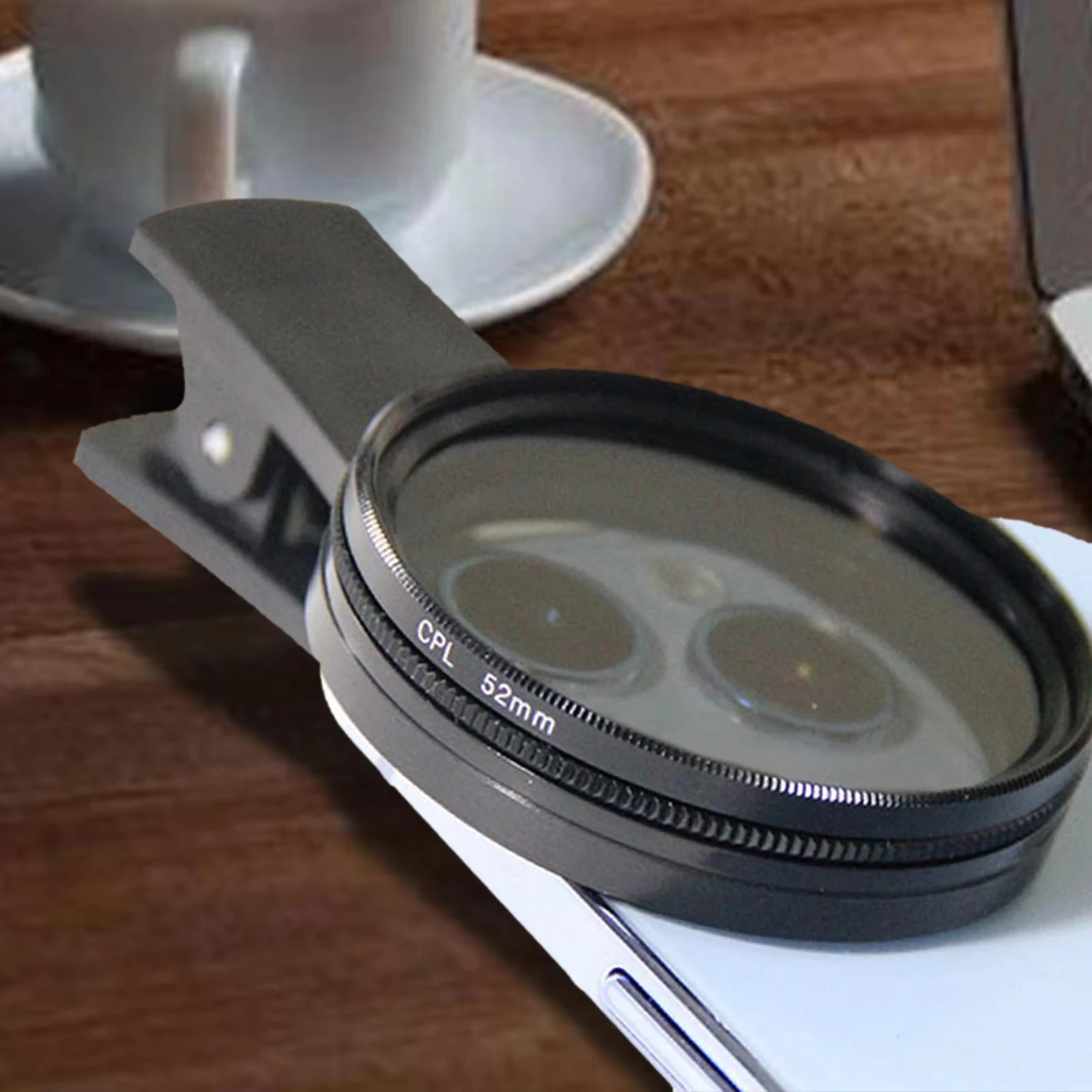 

52mm Clip-On Cpl Phone Camera Lens Filter Kit Cpl Cell Phone Camera Lens No Reflection Filter Smartphone Polarized Lens