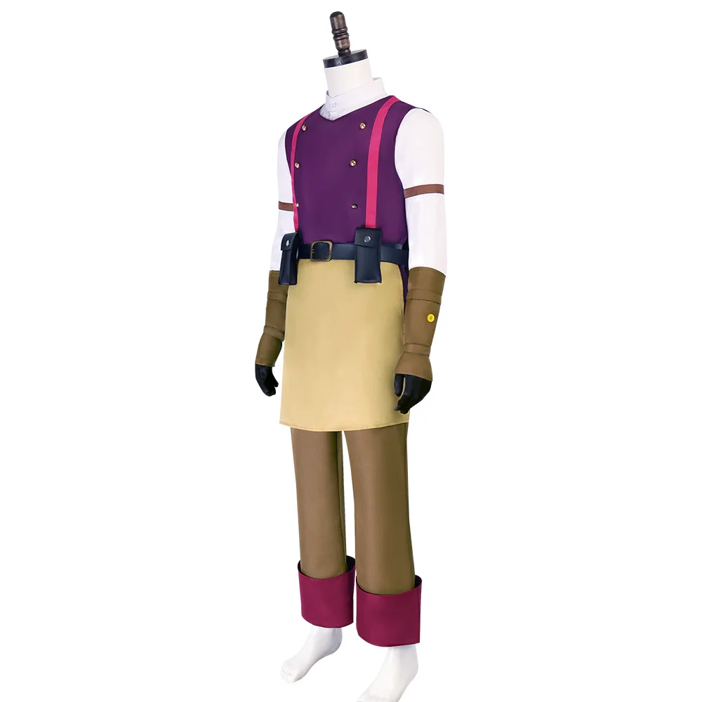 Movie Varian Rapunzel Cosplay Costume Uniform Man Halloween Carnival Cosplay Varian Customized Clothes