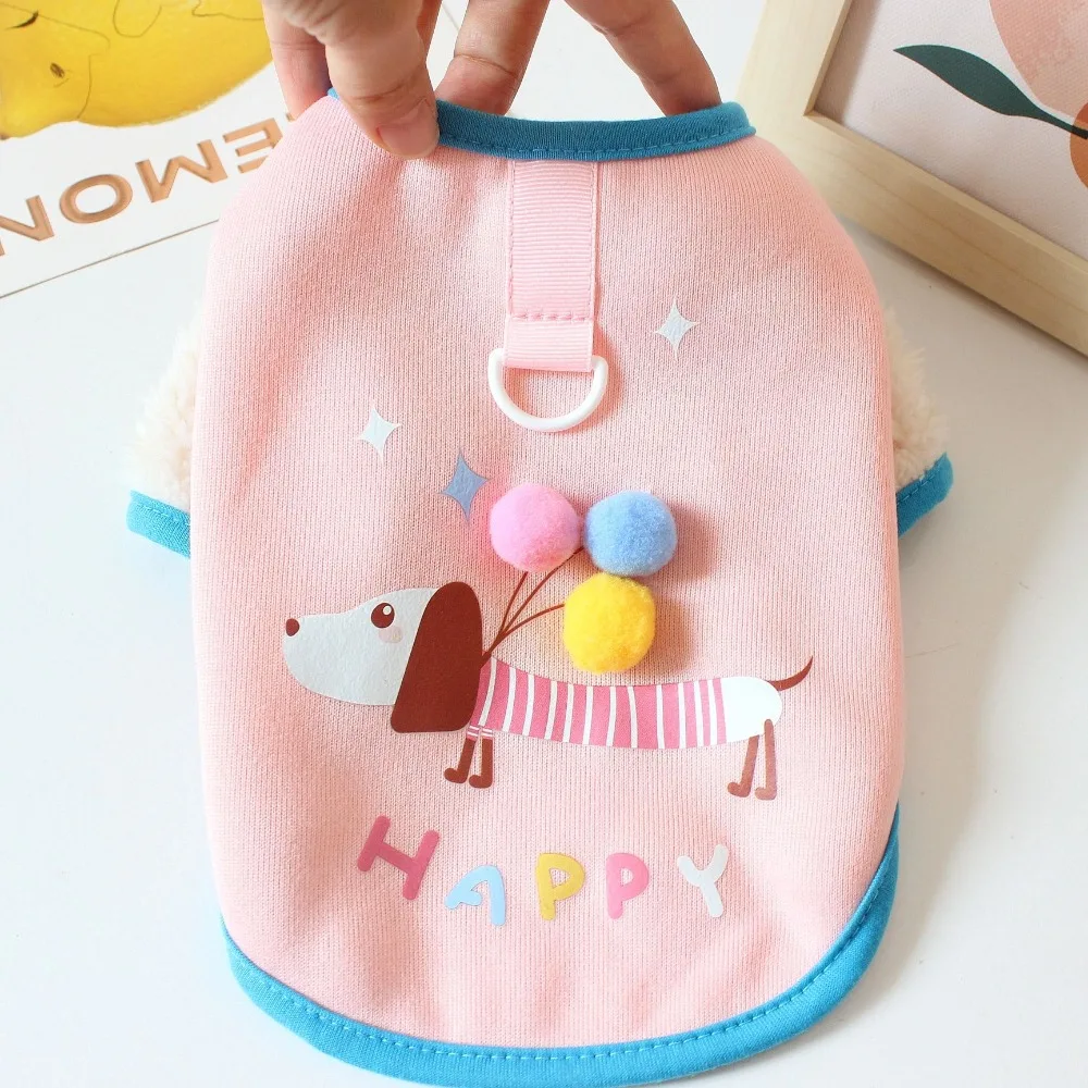 

Dachshund Print Winter Dog Clothes Soft Thicken Puppy Vest Yorkie Style French Bulldog Style Dog Costume Small Medium Dogs