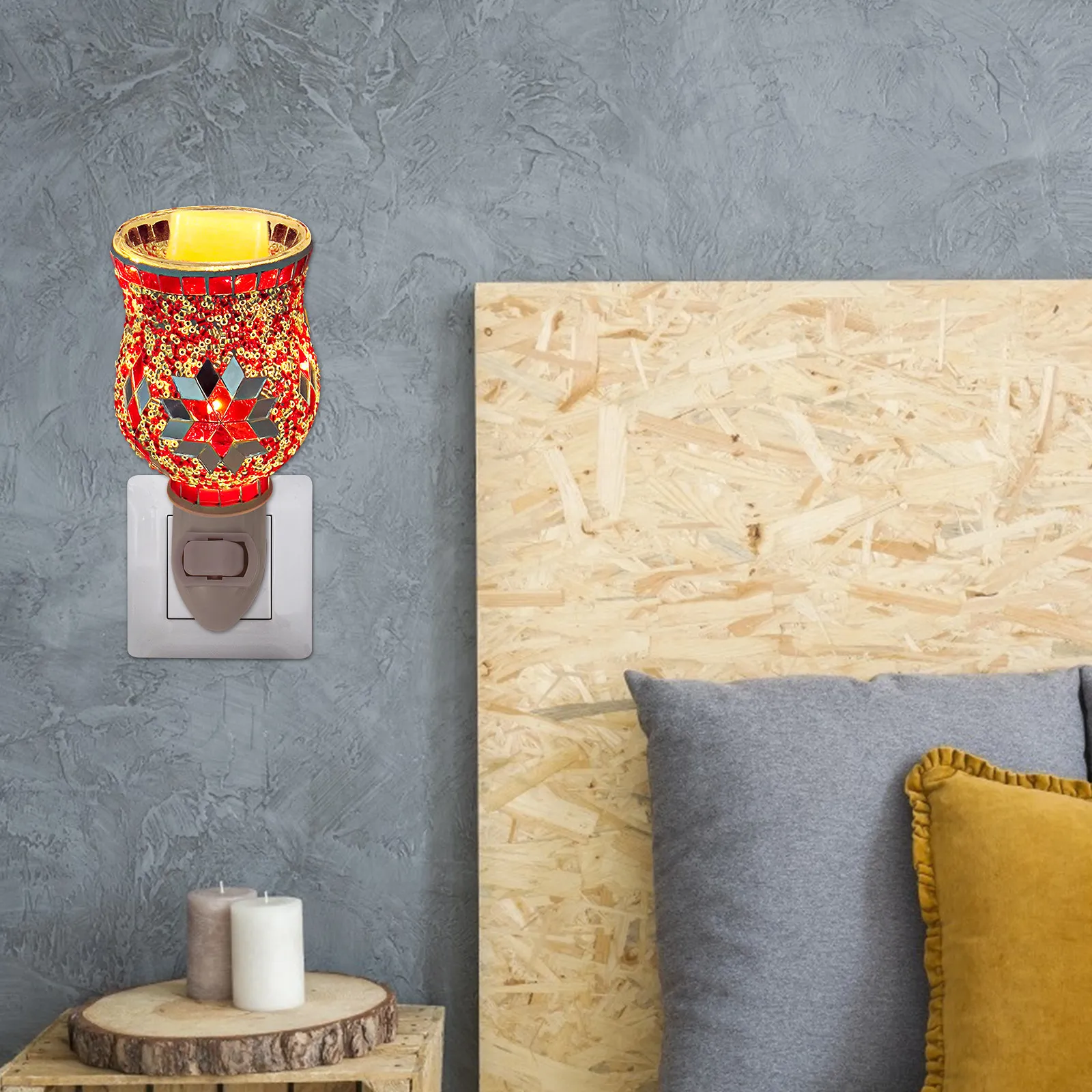 アロマ装飾ランプホームプラグインエッセンシャルオイルナイトライト無煙簡単操作ポータブルスパヨガルームギフト