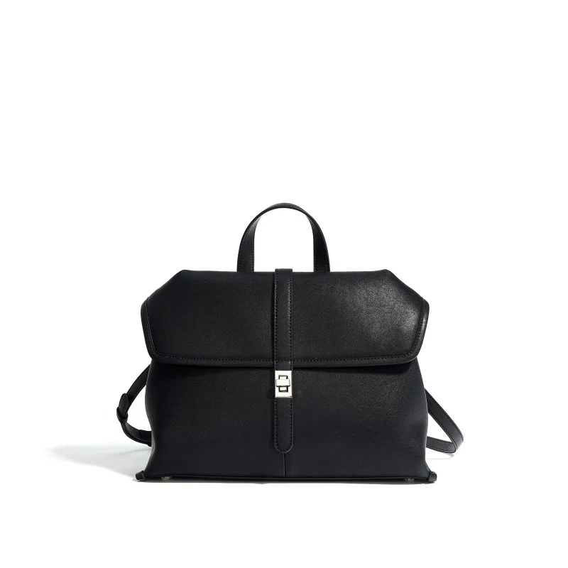 

Shoulder Independent Premium Top Grained Leather Large Capacity Multi-function Handheld Messenger Women's Bag