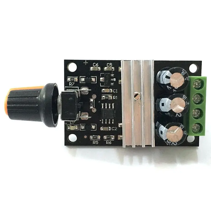 A77I DC 6V 12V 24V 28VDC 3A 80W PWM Motor Speed Controller Regulator Adjustable Variable Speed Control With Potentiometer Switch