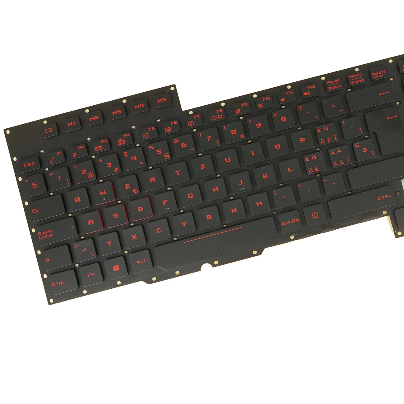 Swiss CH German QWERTZ Keyboard For ASUS G701V G701VO G701VI G701VIK GX700V GX700VO V153162AK1  0KN0-SD1SF11 0KNB0-E611SF00