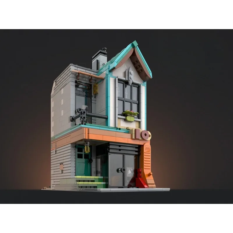 Moc City House Creator 3in 1 도시 건축 모듈러 하우스 10 호 빌딩 블록, 어린이용 DIY 장난감 선물 블록, 1676 개