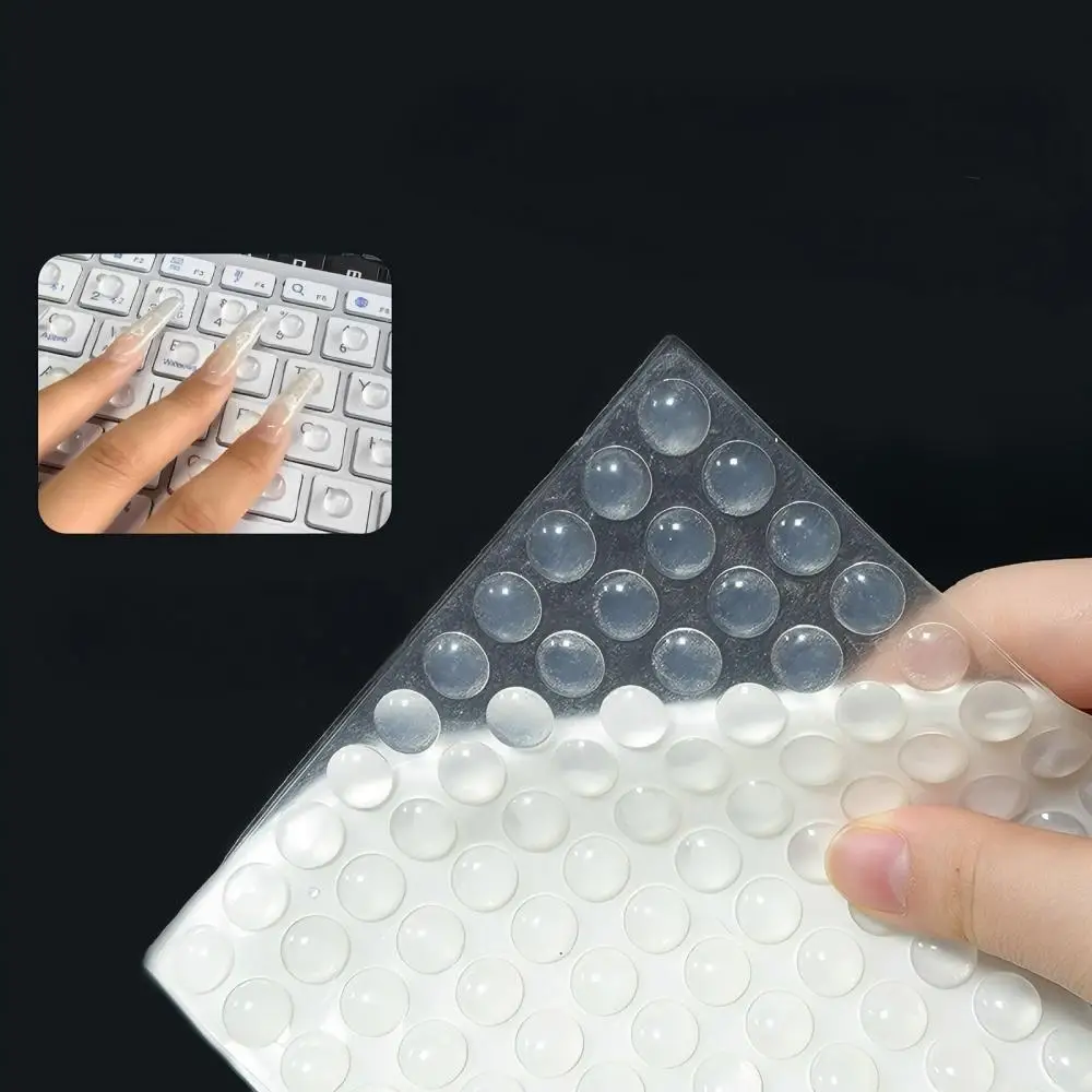 100Pcs Self Adhesive Door Stopper Rubber Damper Buffer Cabinet Bumpers Silicone Furniture Pads Cushion Protective Pads
