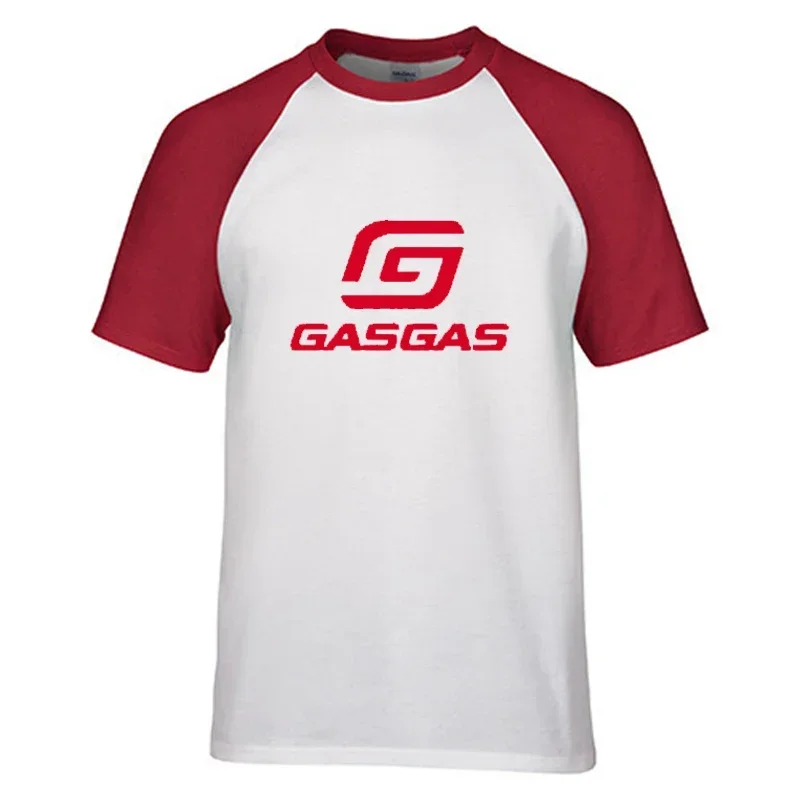 2024 NEW GasGas Motorcycles T-SHIRT Cotton Short Sleeve Tops Men Summer Fashion Sports-casual T-shirt