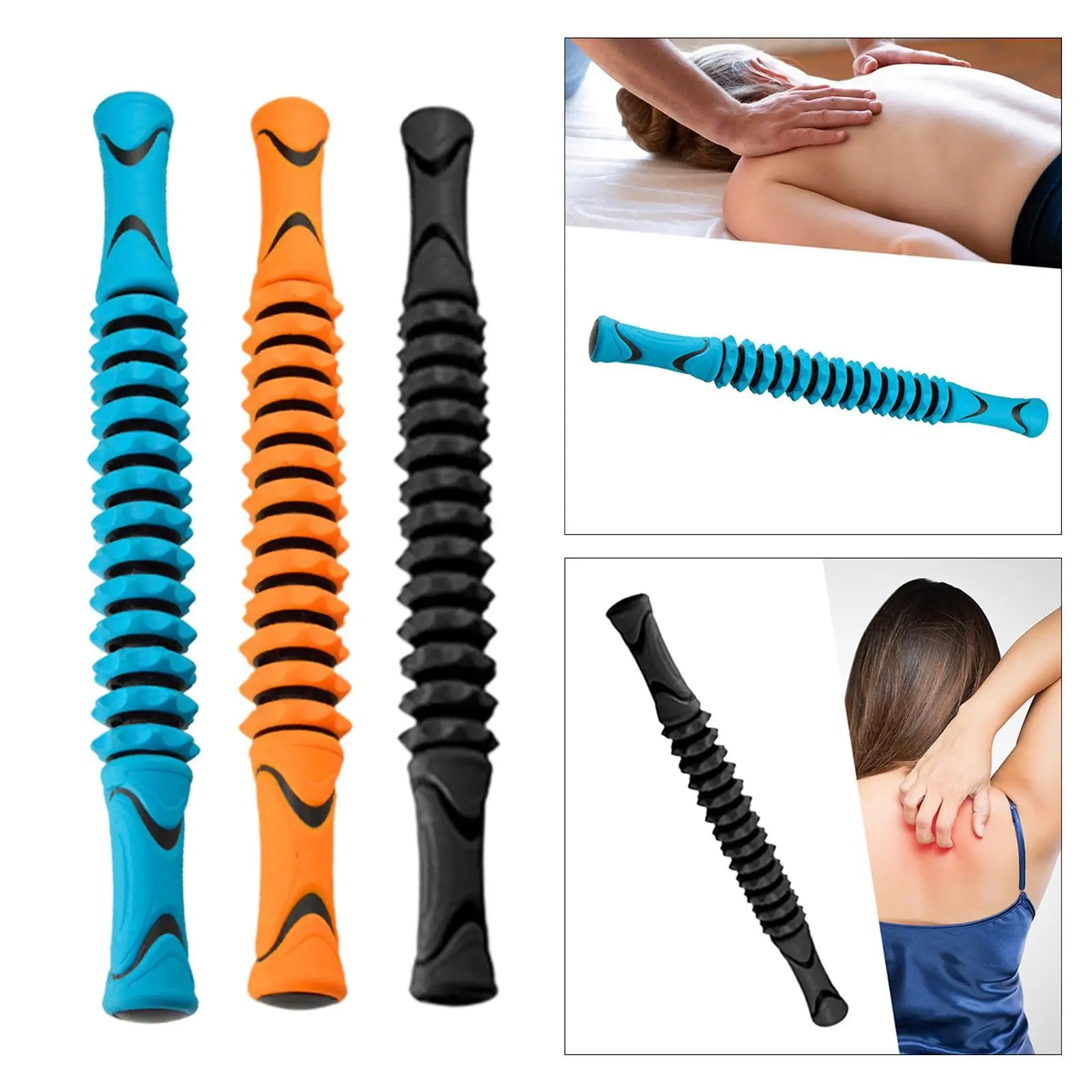 

Портативный ручной массажер, удобное прочное снаряжение для йоги для фитнеса, спортсменов, йоги, массажер для подколенных сухожилий икр