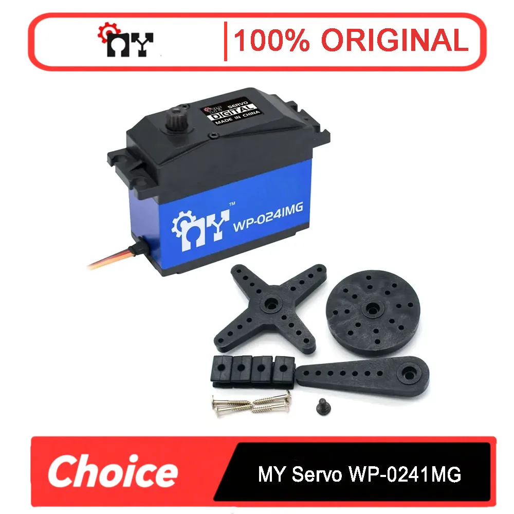 

MY Servo WP-0241MG — 7,4 В, 40 кг, высокоскоростной цифровой сервопривод без сердечника для радиоуправляемых самолетов и дрифта