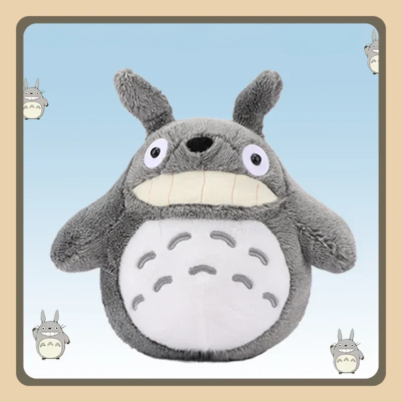 30cm 귀여운 부드러운 만화 동물 캐릭터 벌거 벗은 치아 고양이 플러시 장난감 재미있는 아이 잠자는 동반자 내 이웃 토토로 주위 애니메이션