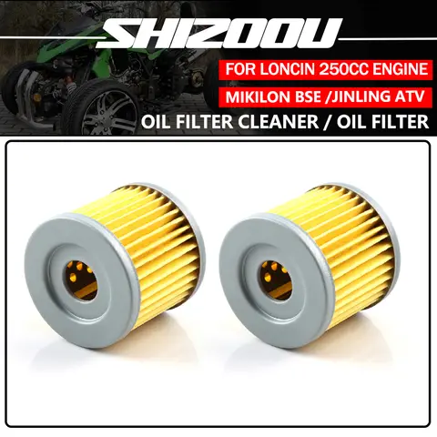 Oil Filters Fit For LC172MMP Loncin 250cc Water Cooled Engine Mikilon BSE Jinling ATV Dirt Bike Scooter Parts