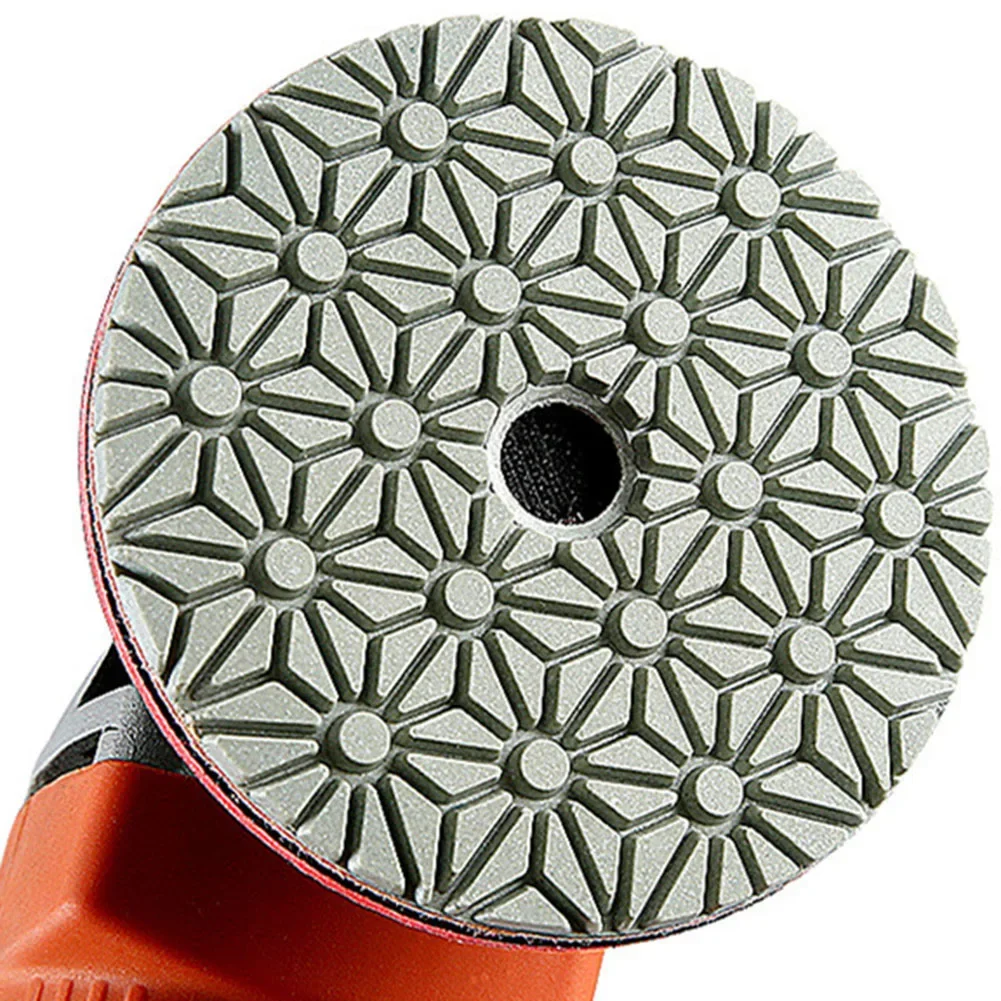 100mm Diamond Polishing Pad 4 Inch Wet/Dry Buff Disc Abrasive Tool For Sanding Marble Granite Concrete Grinding Countertop Stone