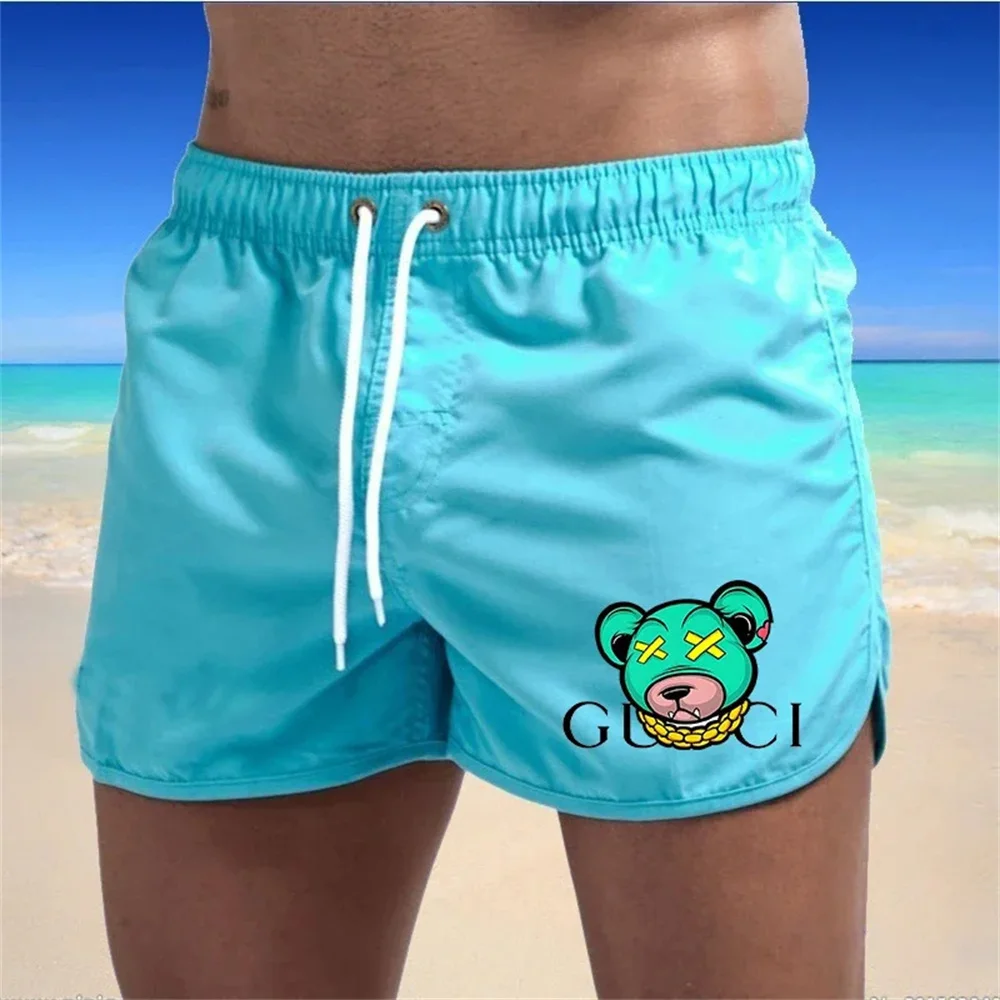 Men\'s quick drying beach shorts, fitness shorts summer swimsuits casual sports shorts men\'s swim board shorts new 2024 fashion