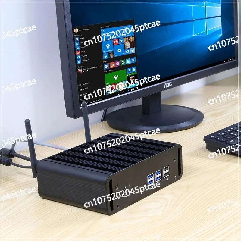 شاشة Linux Ubuntu HDMI VGA المنزلية بدون مروحة كمبيوتر صغير Int el Co re i7 5500U يدعم نظام التشغيل Windows WiFi Gigabit Ethernet HTPC #2