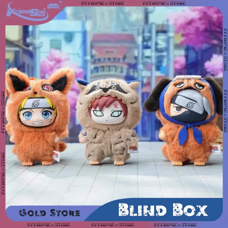

Наруто Слепая коробка Shippuden Beast Party Series Schattige pluche pop speelgoed Мультяшная вешалка rugzak Аниме Fiskerie verrassing ge