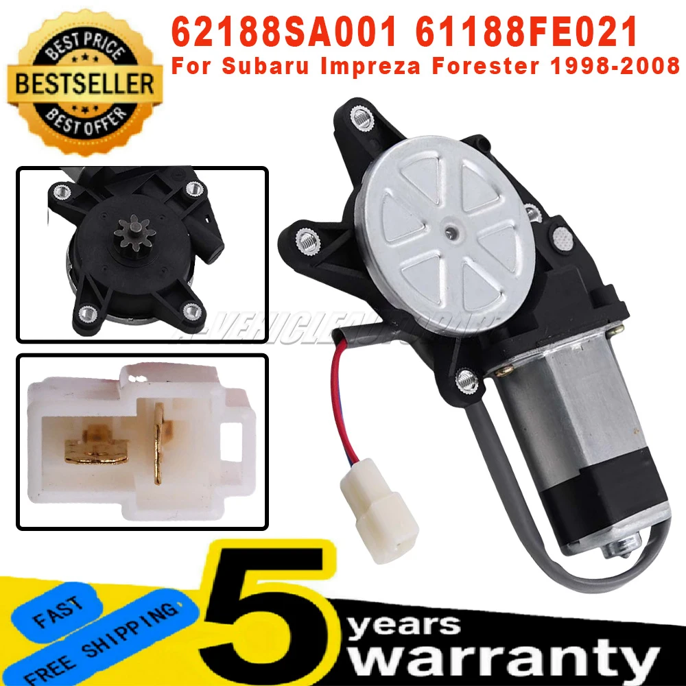 

62188SA001 New Left Front/Rear Power Window Regulator Motor For Subaru Impreza Forester 1998-2008 Car Accessories 61188FE021