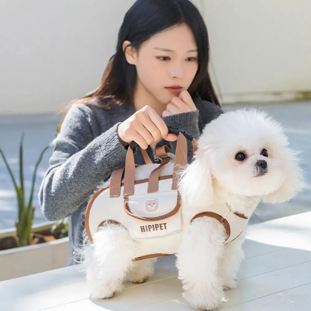

Easy to Clean Double Shoulder Dog Carrier Backpack Breathable Adjustable Pet Strap Artifact Washable Dog Outing Bag Travel