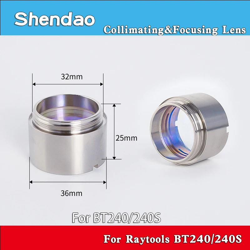 BM111 BT240 BM110 Kollimations- und Fokussierlinse D30 F100 F125 F155 F200mm mit Linsenhalter für Raytools Laserkopf BM111 BM110 – Detail 4