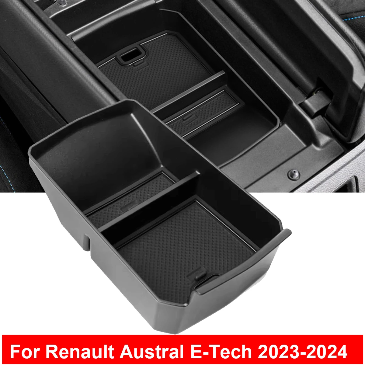 Interior Armrest Box Storage Central Control Container Coin Holder For Renault Austral E-Tech Hybrid 2023-2024 Car Accessories