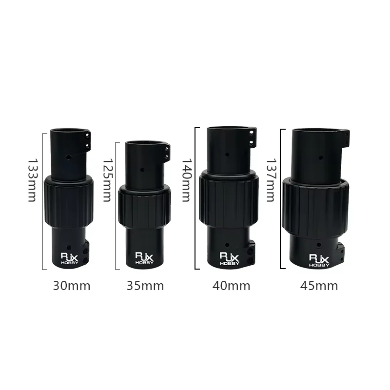RJXHOBBY Self-Lock Folding Arm Connector 30/35/40/45mm Carbon Tube Clip Fold Angle Folding Rack Joint Parts for RC UAV Drone