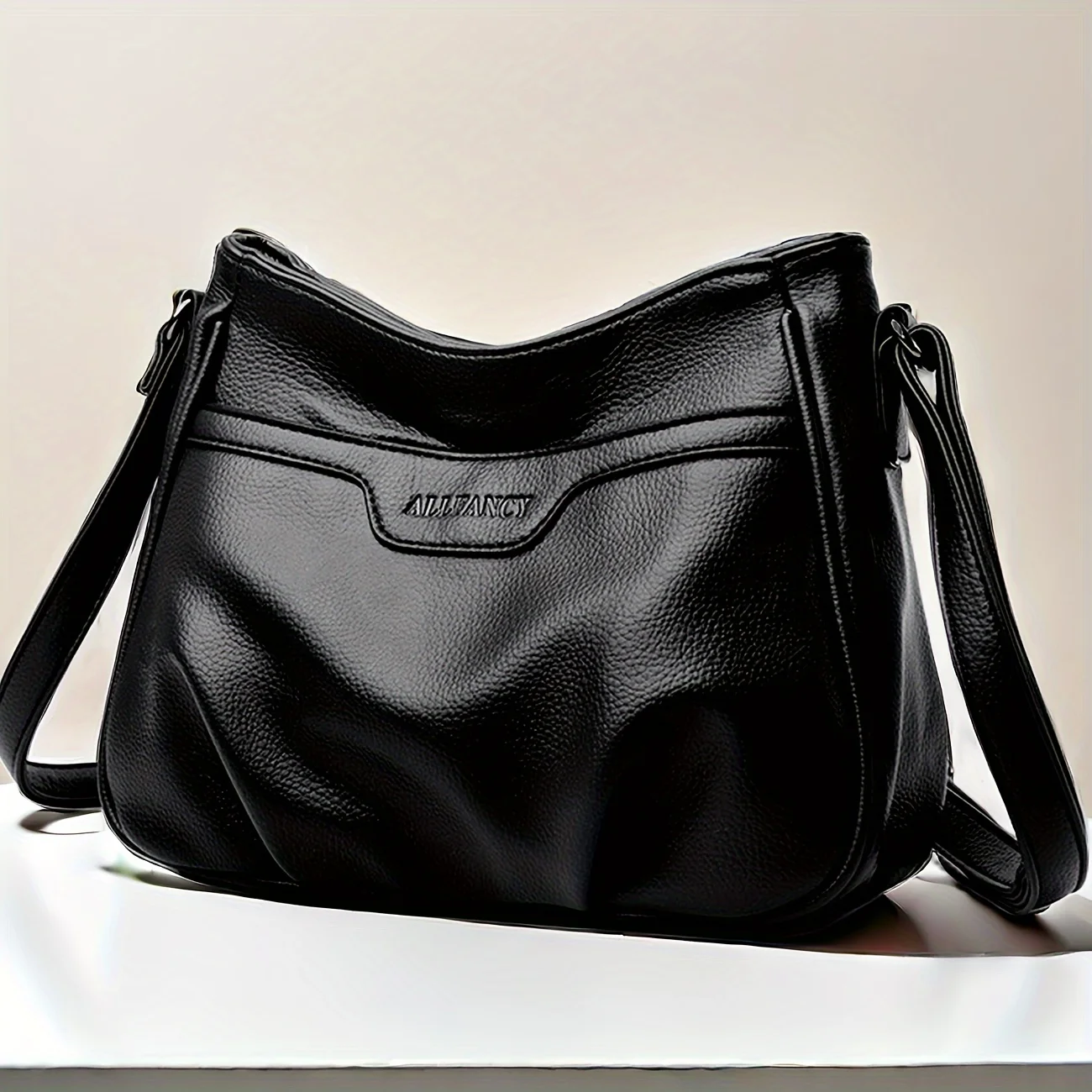 

Bag For Leisure Middle Aged For Mother's Day, Soft Leather One Shoulder Crossbody Bag For Traveling, Shopping, Fashion, Simplici