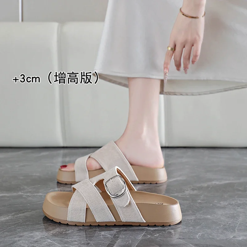Outdoor Activity Women Summer Slippers Stable Anti Slip Support Daily Leisure Entertainment Footwear