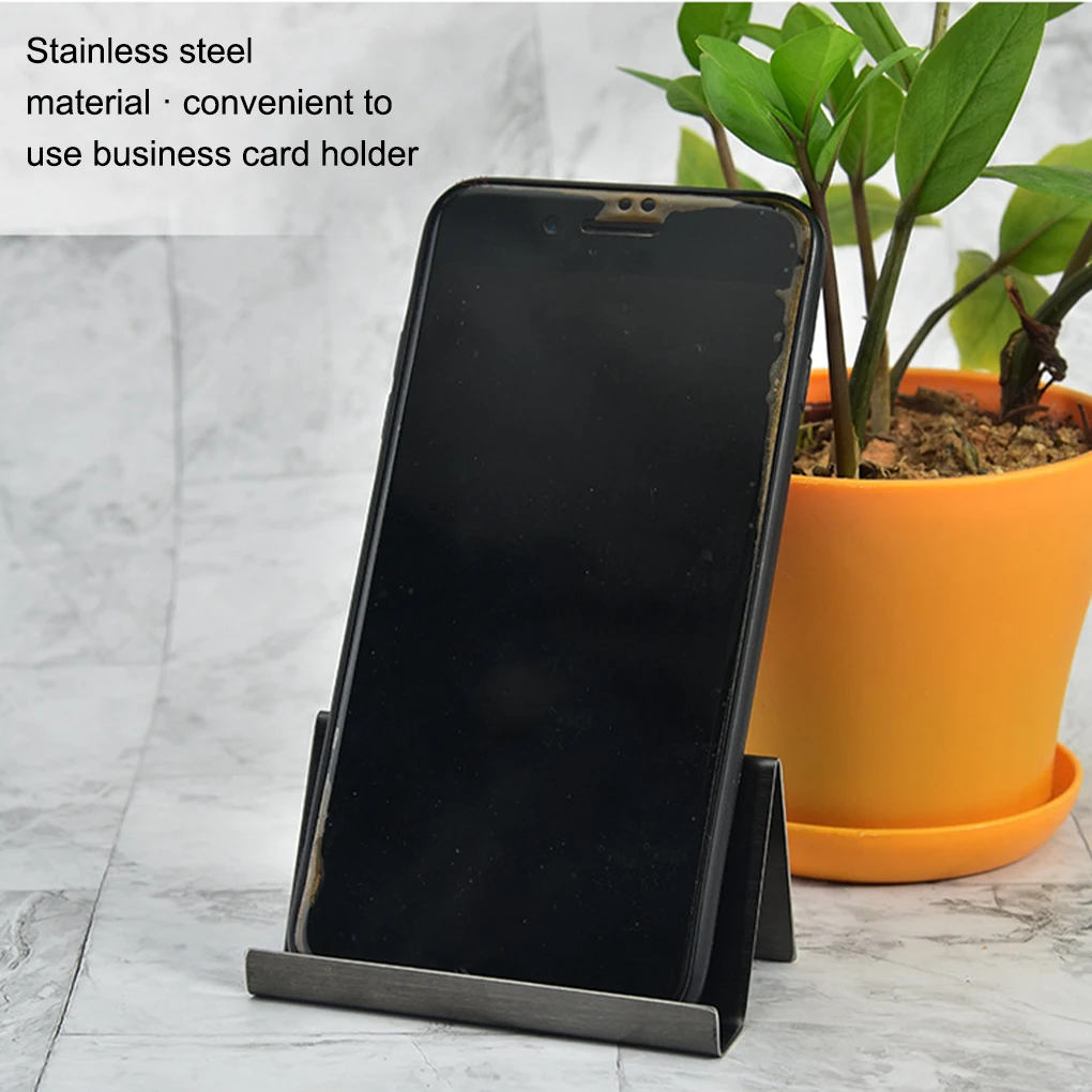Metal Business Card Name Tag Display Rack Display Stand Desktop Table Organizer Cellphone Holder Conference Room Accessories