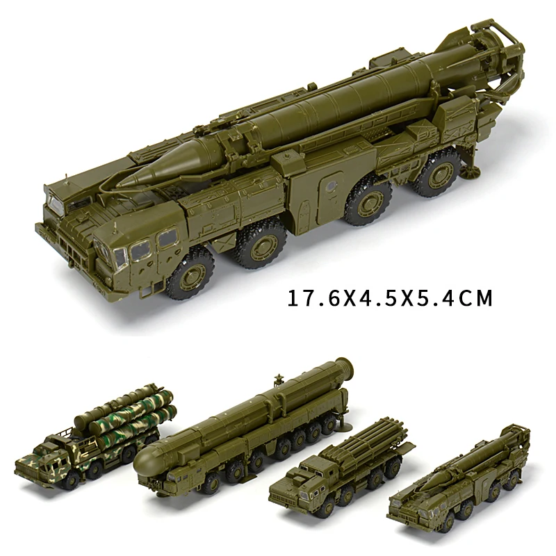 

1/72 1:72 Russia Army S-300 9K72 RT-2PM BM-30 Missile Launch Armored Vehicle Assembly Puzzle Truck Tank Model Military Toys