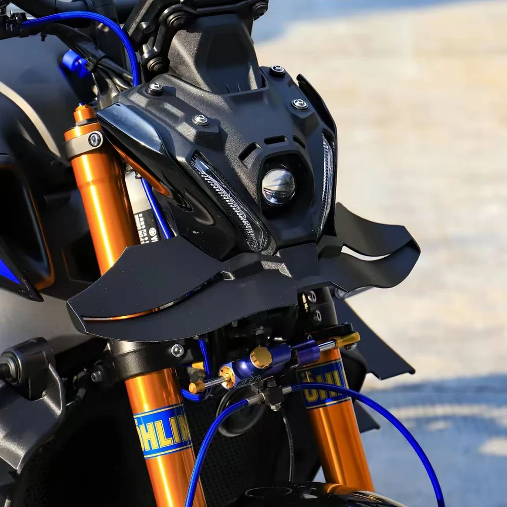 مسامير أمامية عارية من ياماها MT-09/SP GP جناح سفلي MT09/SP 2021 2022 2023 سبويلر أمامي سبويلر سفلي شفة سفلية