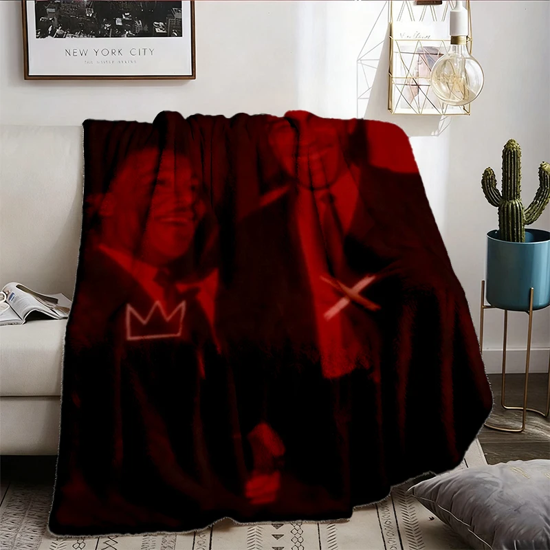 The King, Black Leaders, Black History Month Flannel Blanket Flannel Throw, African American, Civil Rights, Juneteenth