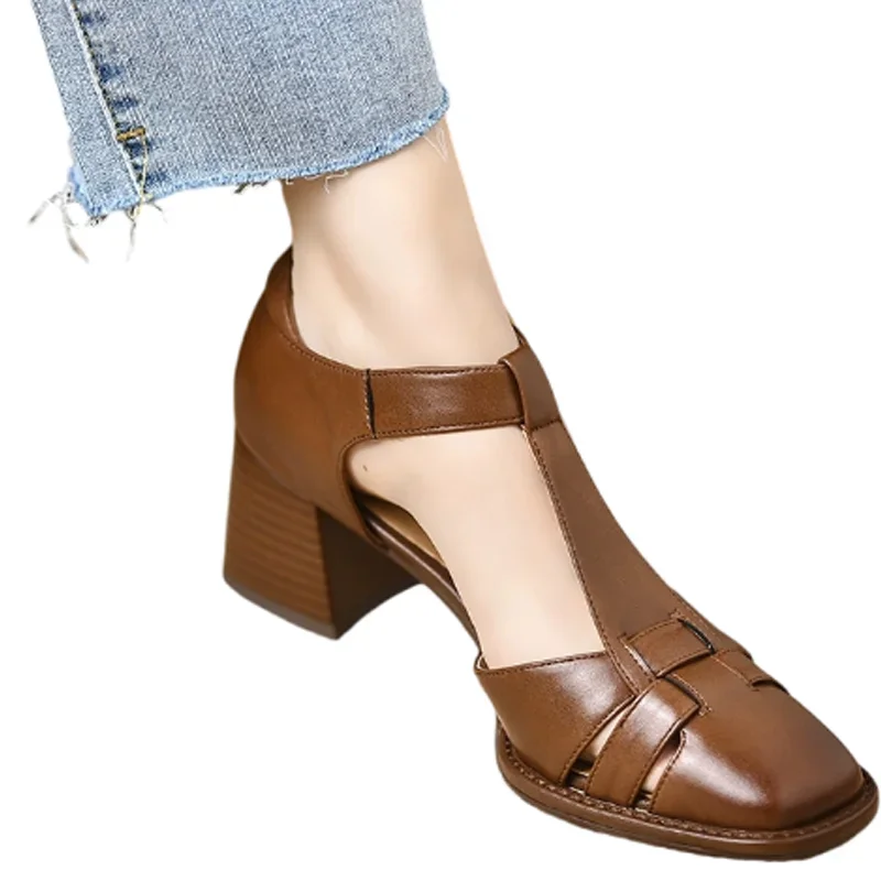 عالية الكعب موضة النساء مضخات مكتنزة مريحة حذاء كاجوال فستان صناديل للنساء أنيقة 2025 الاتجاه مصمم أحذية الحفلات فام #6