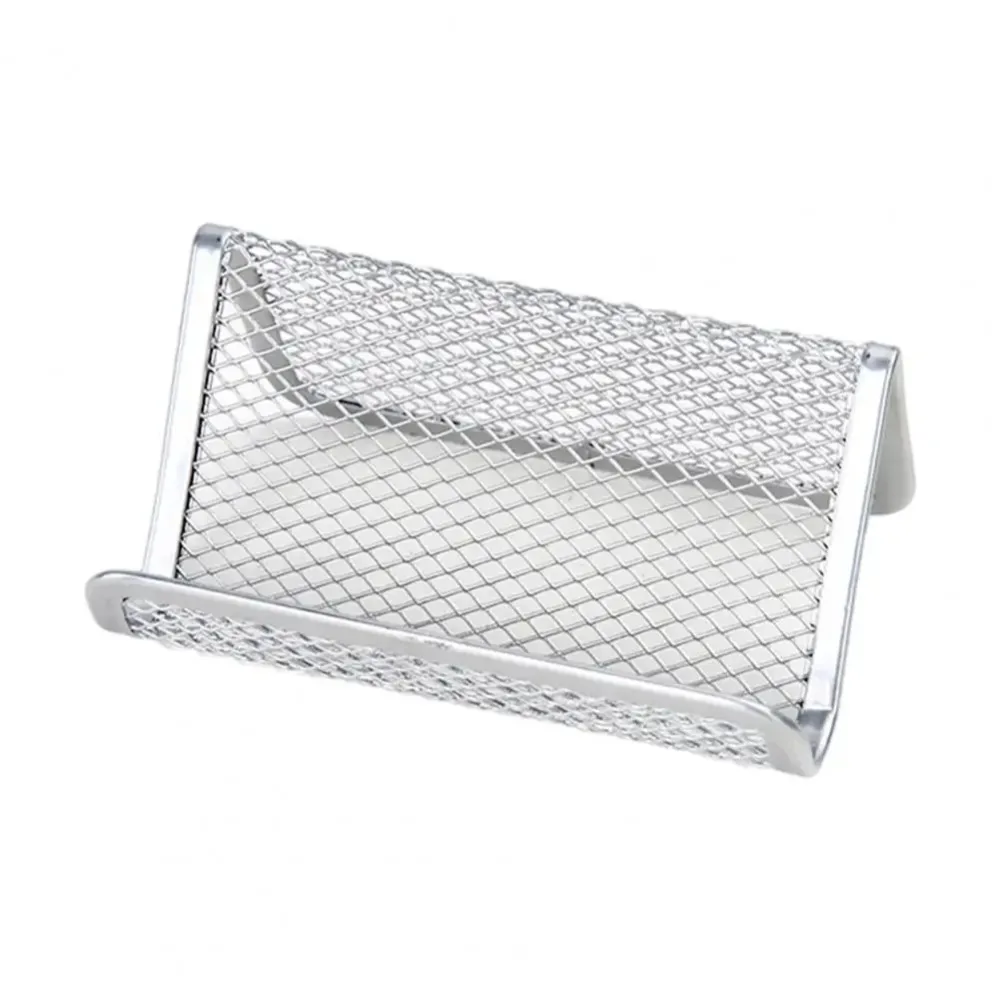 Металлическая сетчатая подставка для визиток