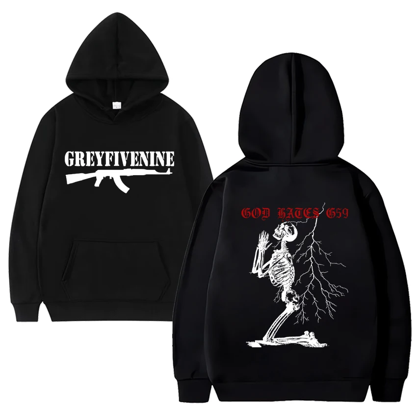 SuicideBoys-Unisex Hoodie gótico crânio impressão, Streetwear extragrandes, velo tops, manga comprida, Hip Hop, novo álbum, venda quente