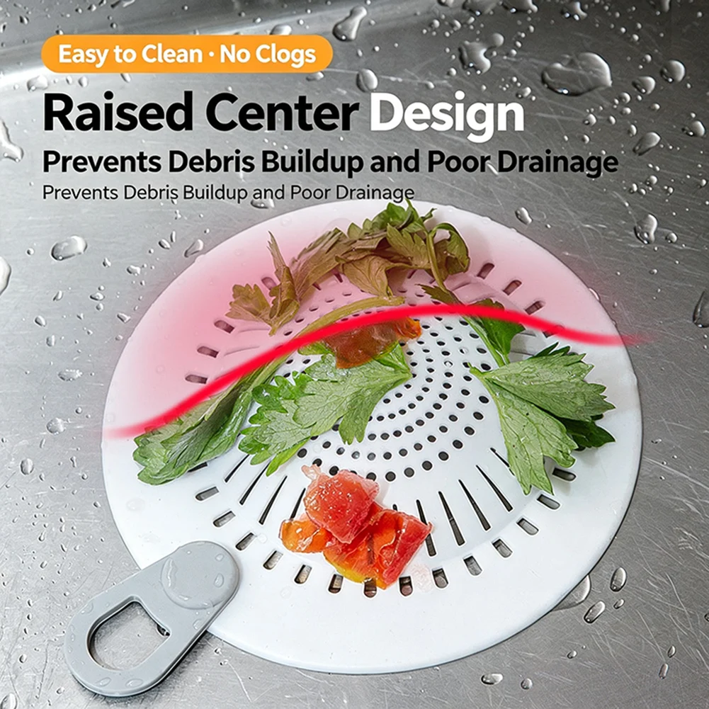 Drainage Filter Mesh Silicone sink strainer Anti-blocking  floor drain filter Shower Drainage Protection Garbage Filters
