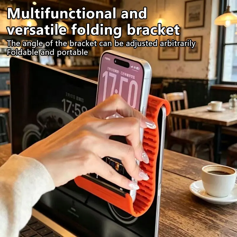 2026 Portable Silicone Mobile Phone Holder Lazy Bracket Creative Flexible Foldable Multi-Angle Adjustable Tablet Desktop Stand - view 4