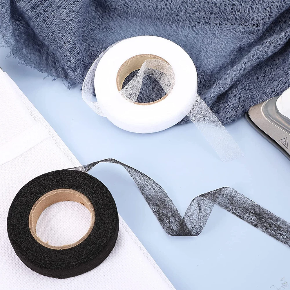 50M Iron on Hem Tape Double Sided Fabric Fusing Hemming Tape Wonder Web Adhesive Hem Tape for Repair Clothes, Pants Garment