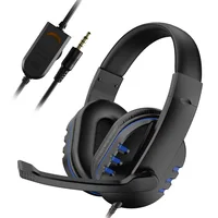 Écouteurs de jeu filaires 3.5mm, casque d'écoute, suppression du bruit, avec Microphone, contrôle du Volume, pour PS4 Play Station 4 PC 4