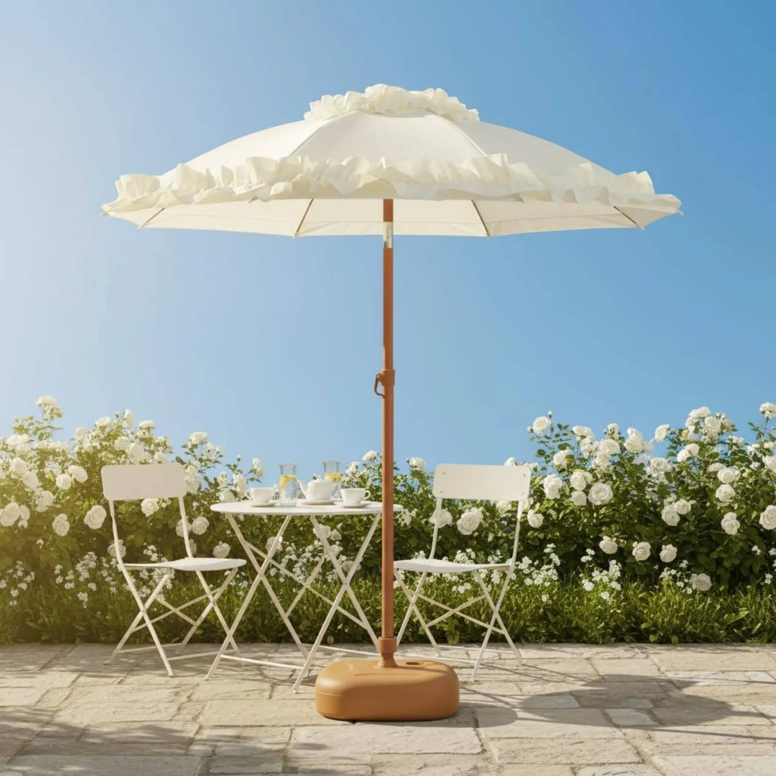 Decorative Lace Sun Shade Tiltable Tilt Sun Shade Decor Item Photo Prop for Photographers, Stage Performance