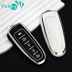 New TPU Car Remote Control Key Case Cover Shell Fob Holder For Ford Focus Edge Explorer Expedition C-Max Escape Flex Keychain