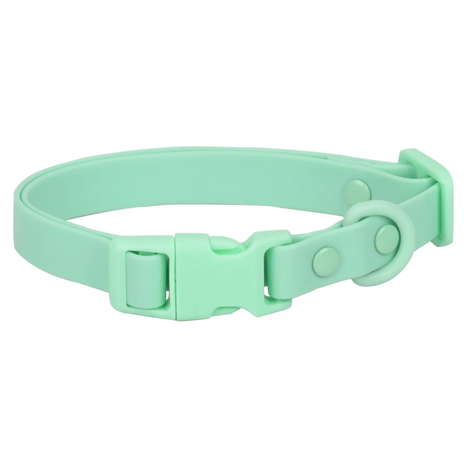 Neues Macaron-farbiges PVC-Hundehalsband, wasserdicht, schmutzabweisend, leicht zu reinigen, Haustierhalsband, verstellbares Halsband, Haustier-Hundehalsband – Detail 18