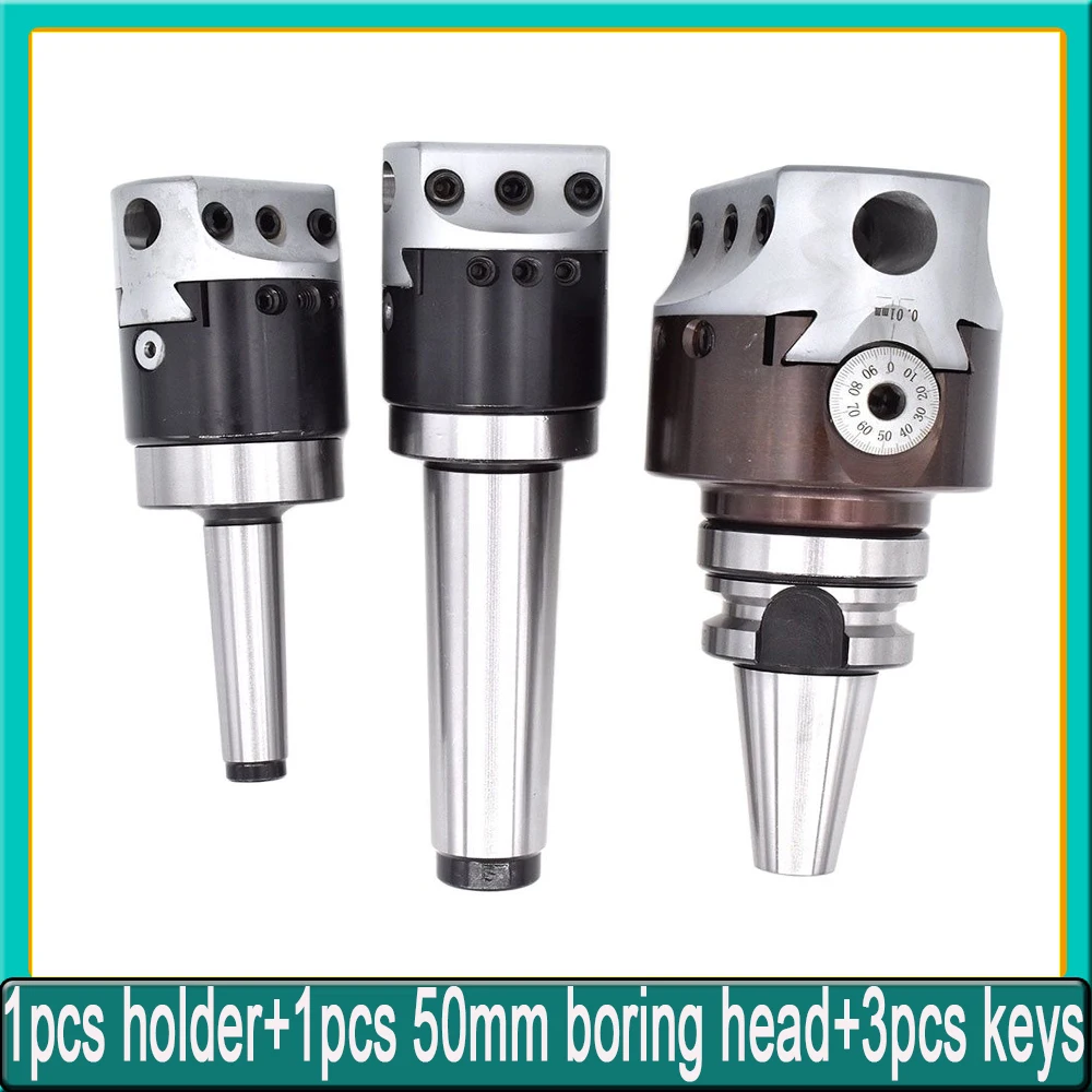 

1set Tools holder NT30 BT30 C20 C25 MT2 MT3 MT4 R8 Connecter+F1 12 50MM (2") boring head CNC machine lathe boring tool