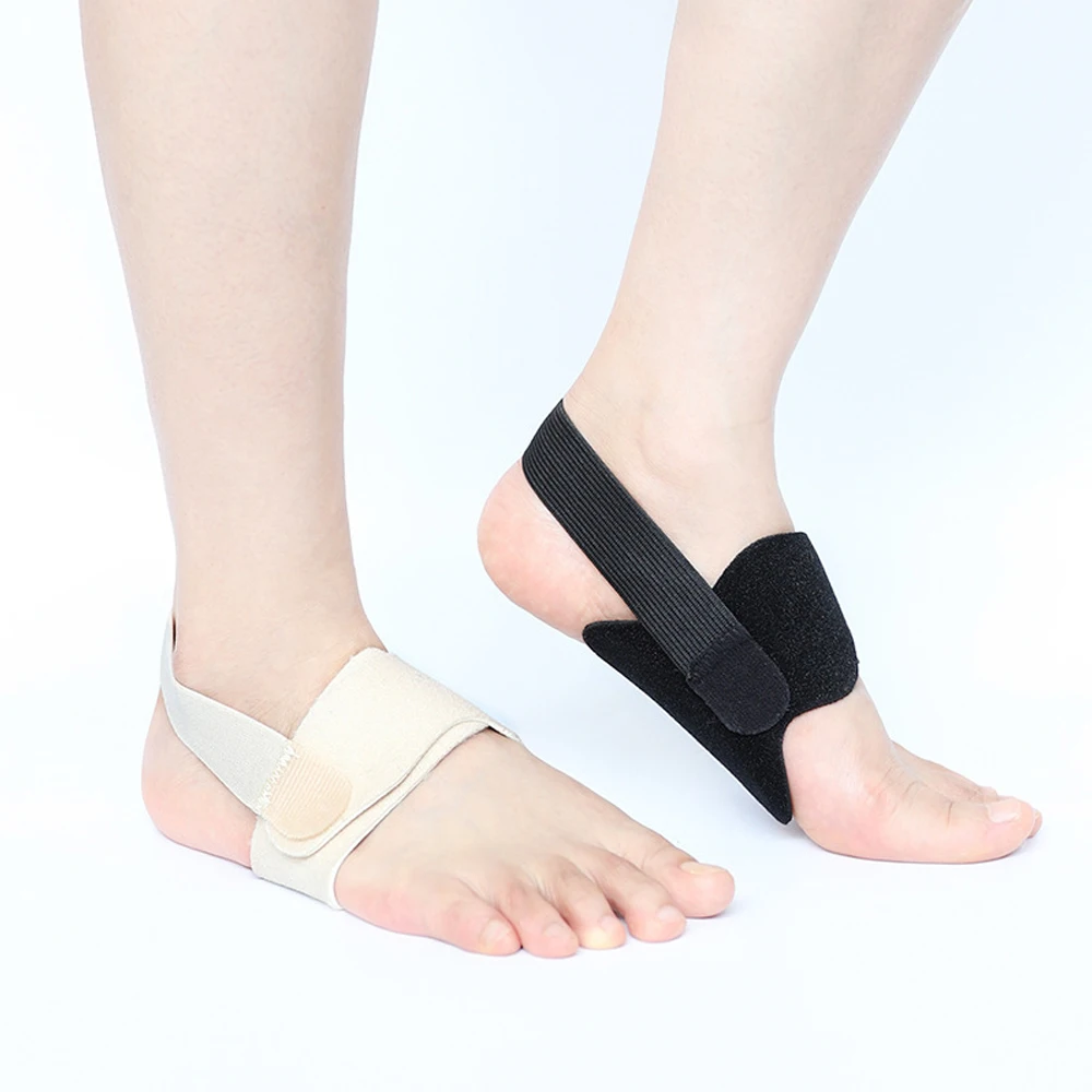 1PCS Plantar Fasciitis Relief Arch Support Braces – Adjustable Bands with Gel Pads | Non-Slip Barefoot Inserts for Flat/High