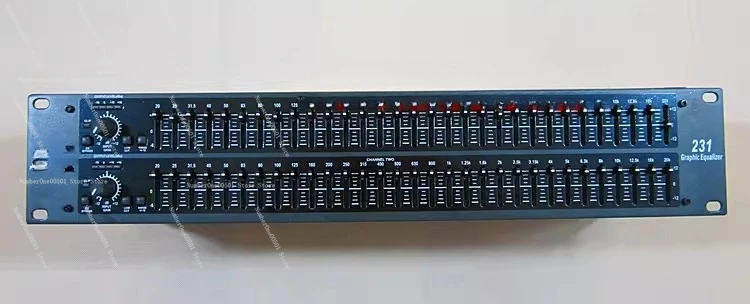 

231 231S Dual 31 Band Equalizer 2U Rack Mount Imported Components Professional Stage Home Audio EQ