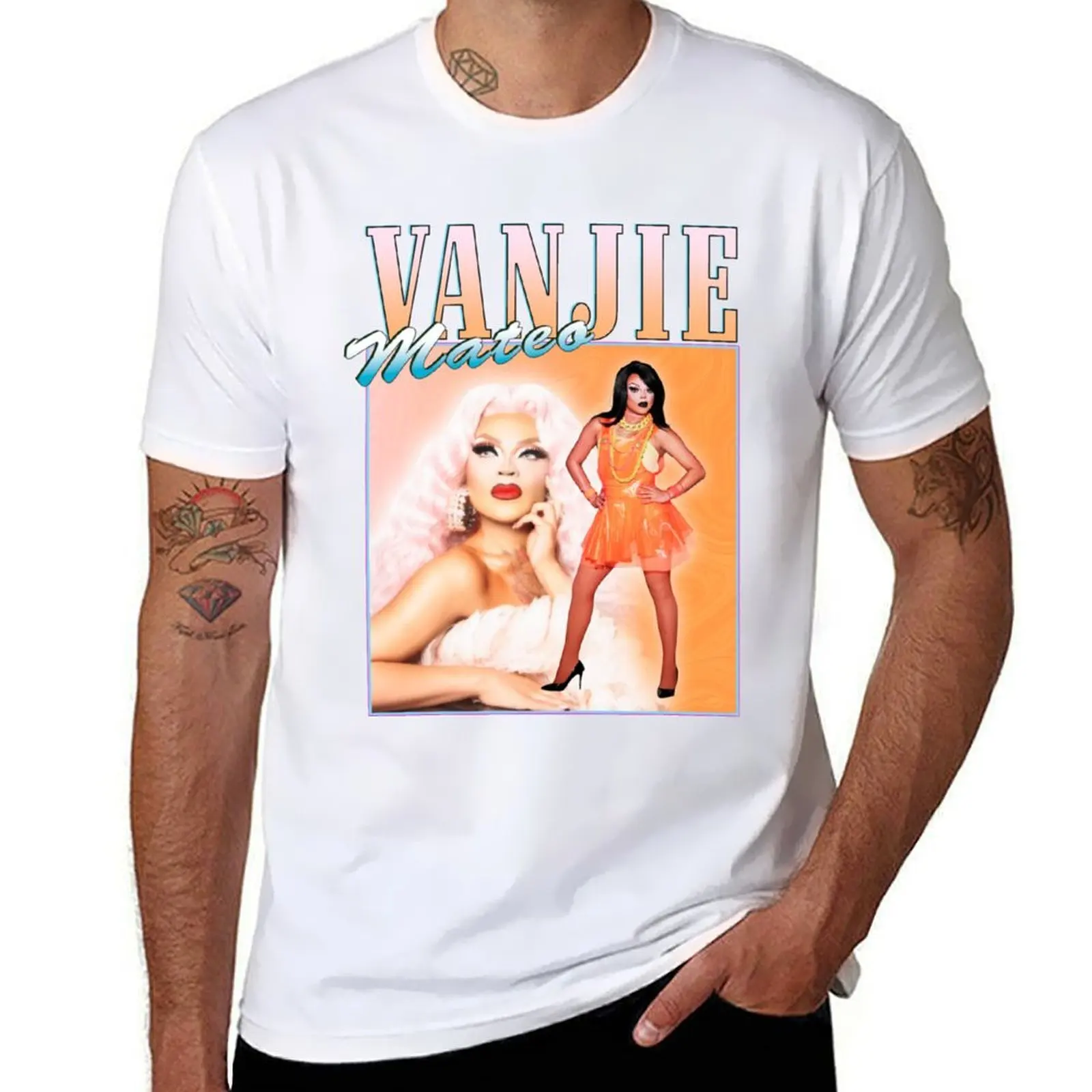 

Vanessa Vanjie Mateo vintage retro designClassic . T-Shirt t shirt for man t shirt men 100% cotton luxury brand T-Shirt