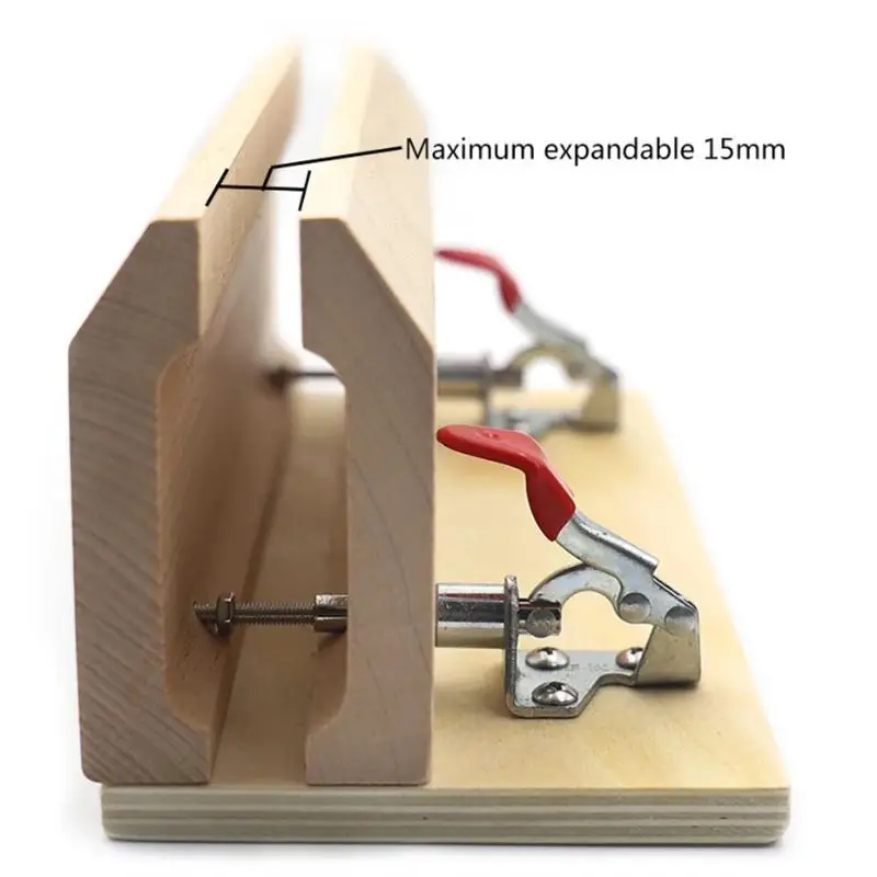 DIY Leather Stitching Sewing Wood Clamp Horizontal Leather Retaining Clip Table Desktop Leather Tool Portable Horse Clamp▪