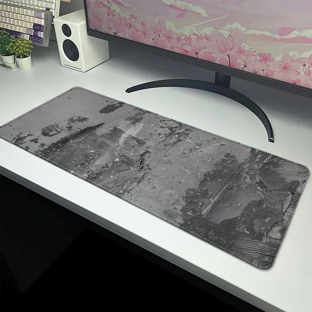 Gray Ripple Gamer Mousepad Large Computer Game Mouse Pad Locking Edge Mouse Mat Gaming Accessories Keyboard Pads 900x400mm