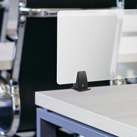 2 Pcs Aluminum Alloy Desk Divider Clamps Movable Nodrill Design Extended Panel Privacy Screen Bracket Office Home Use