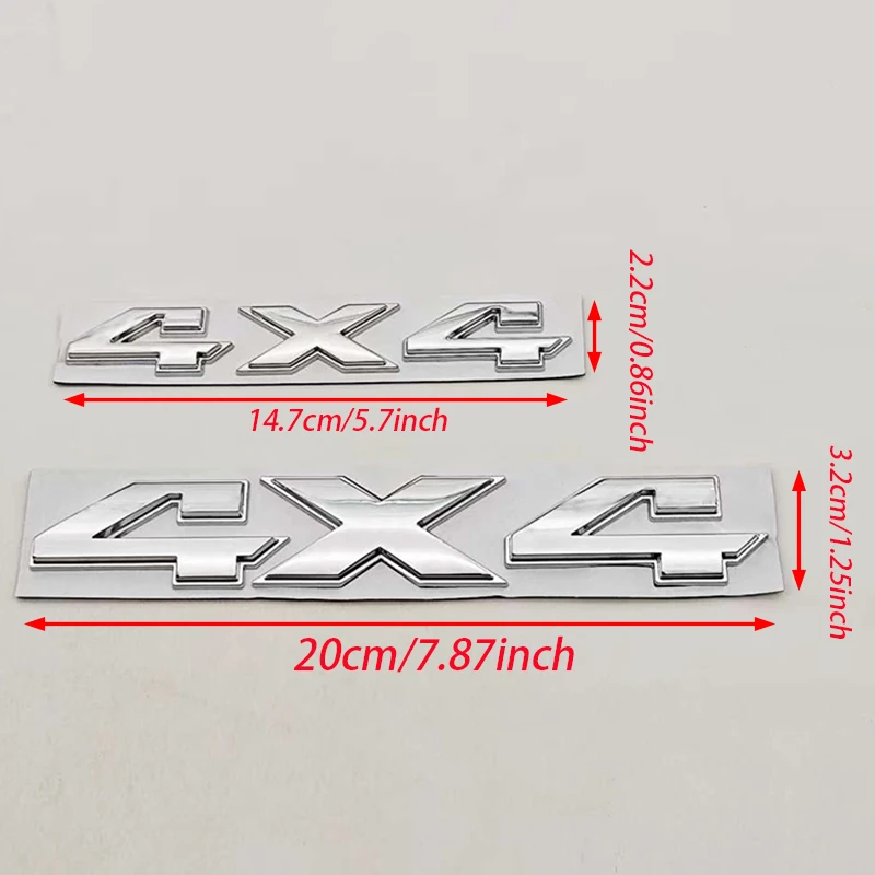3D Metal 4X4 Logo Car Sticker Emblem Badge Decals Car Tail Sticker For JEEP 4X4 Grand Wrangler Auto Accessories view 4