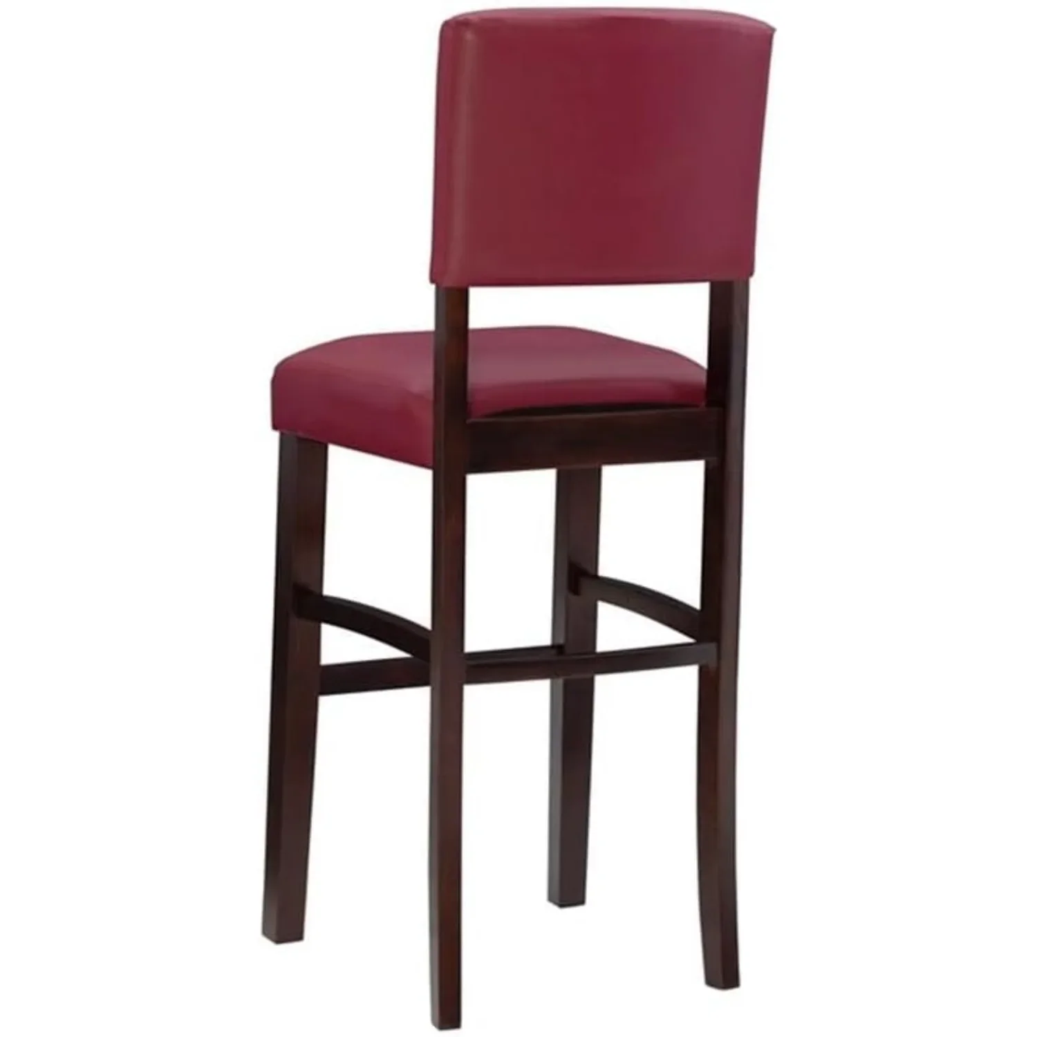 ダークレッドの工業用バースツール 30インチ - キッチンや商業用に快適な座り心地と頑丈なデザイン