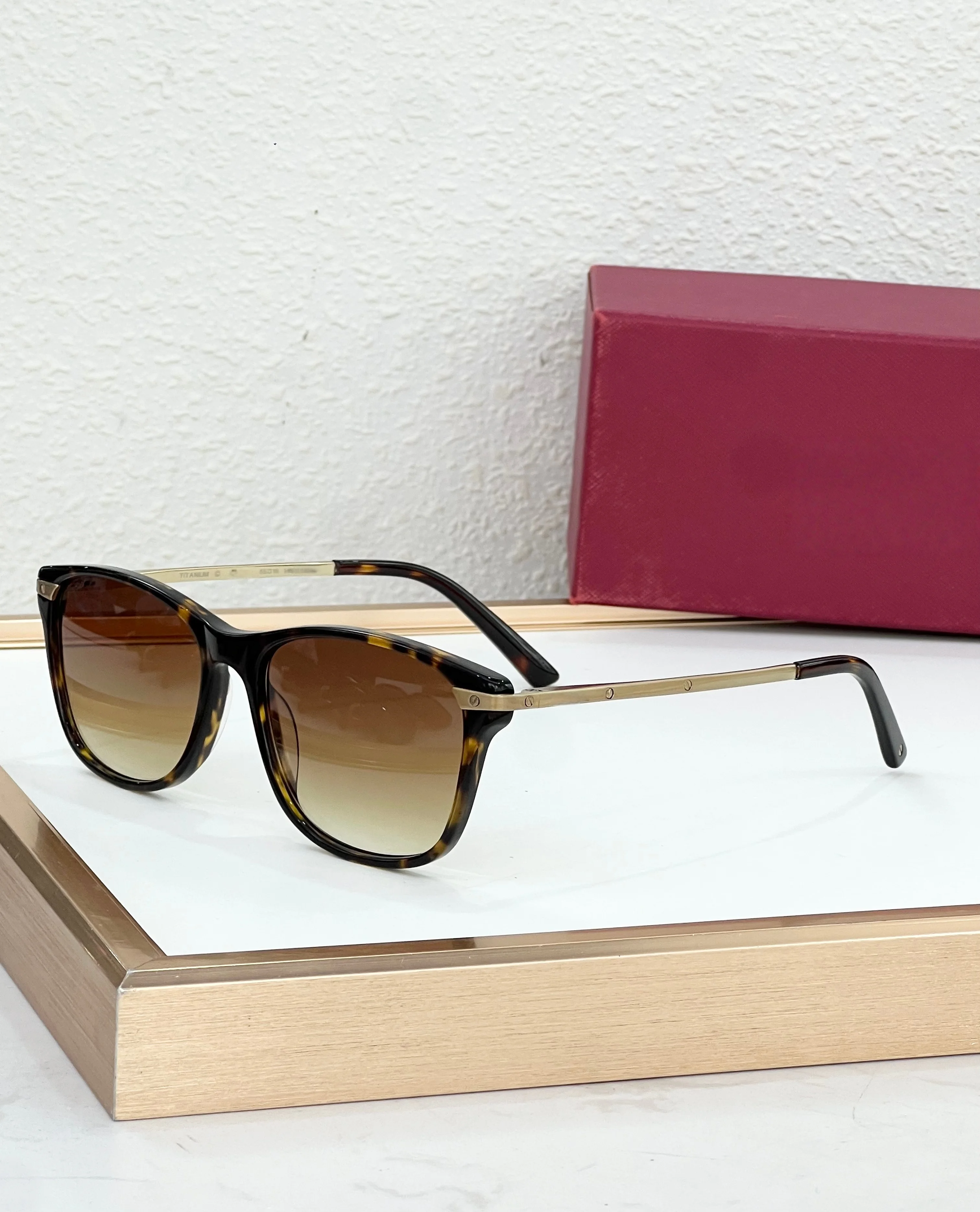 

Handcrafted Acetate Titanium Sunglasses Monoblock Nose Pads High Quality UV400 Fashion Unisex 55-16