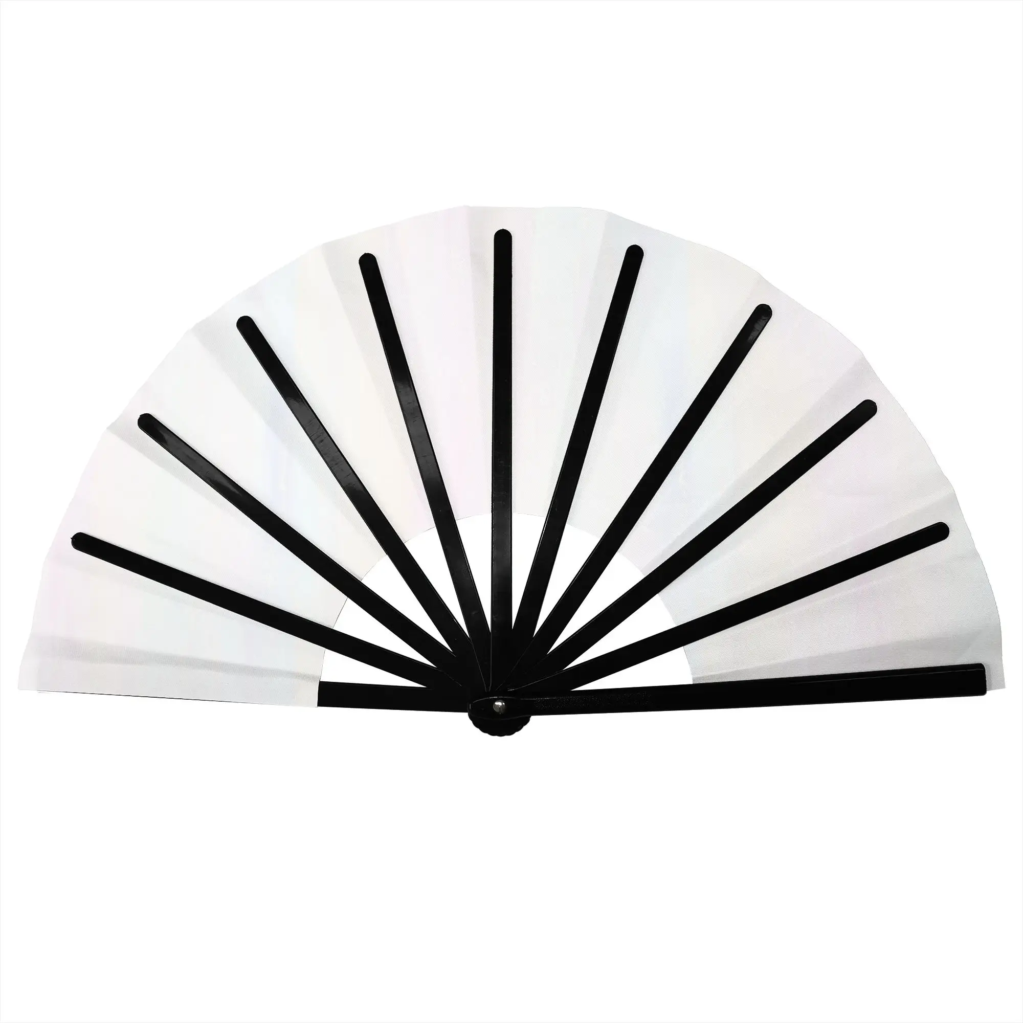 Rainful Tie Dye Stylish Hand Fan Women Abstract Color Printed Polyester Fan Trendy Costume Prop Folding Fans For Dancing Gift